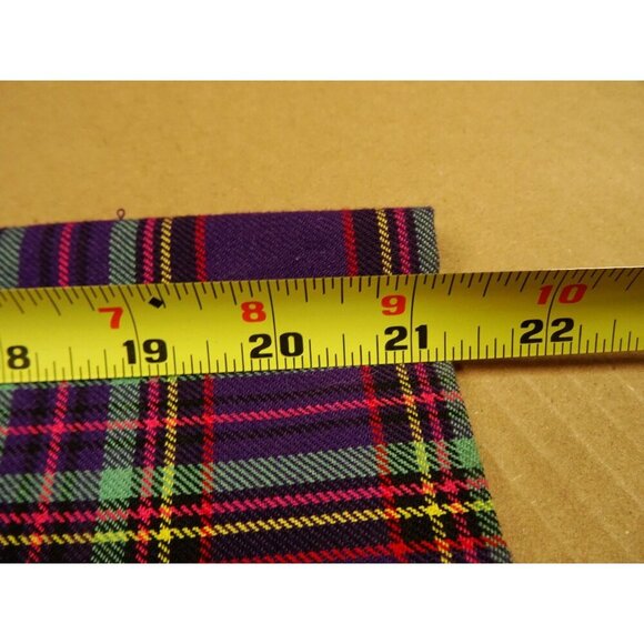 Vintage Lannie Purple Plaid Tartan Blazer and Matching Pleated Skirt Youth Sz 14 - Picture 14 of 14